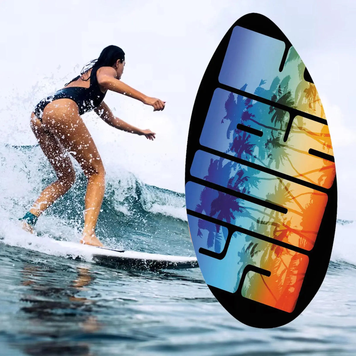 Wakeboarder hinter dem Boot