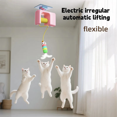 2 Seile Smart Türhängende Elektrische Katze – Automatische Feder Spielzeug