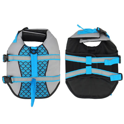 Shark Schwimmweste für Hunde – Coole Pet Life Jacket mit Rettungshandle