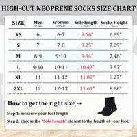 Unisex 3mm Neoprene Socks