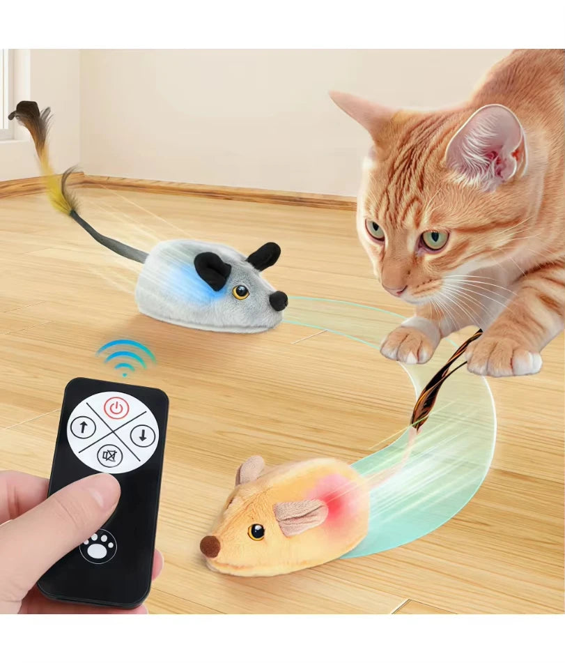 Automatische Sensor-Maus Katzenspielzeug – Ferngesteuert, USB-Aufladbar