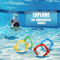 Kids Fish Shaped Pool Dive Rings